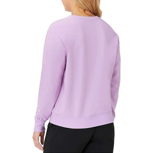 Fila Womens French Terry Long Sleeve Crewneck Sweatshirt in Lilac Size X… - Picture 3 of 4